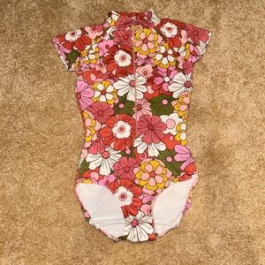 Eleve leotard flower pattern